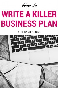 how to write a killer business plan